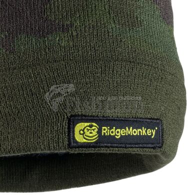 RidgeMonkey Bobble Beanie Hat Camo, Хаки