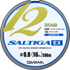 Daiwa UVF Saltiga Sensor X12 EX+SI, 0.128 мм.(#0.6), 5,90 кг(13 lb)
