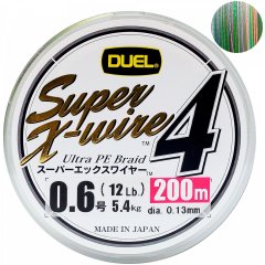 Duel Super X-Wire 4 200m, 0.130 мм, 5,4 кг.