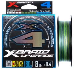 YGK X-Braid Upgrade X4 (3 colored) 180m, 0.104 мм.(#0.4), 3,62 кг.(8 lb)
