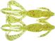 Keitech Crazy Flapper 2.4", PAL#01 chartreuse red flake