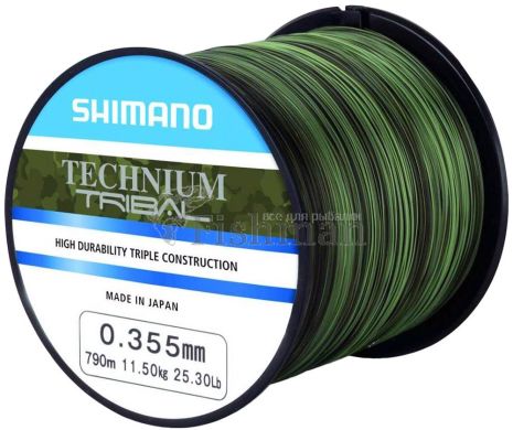 Shimano Technium Tribal 1250m Premium Box, 0.285 мм.(#3.0), 7.5 кг.