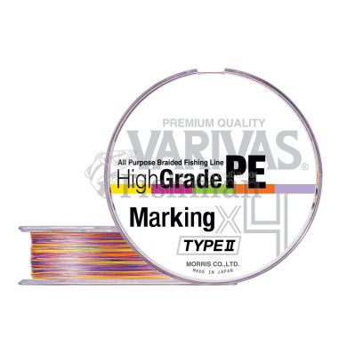 Varivas High Grade PE Marking TYPE 2 X4 150m, 0.185 мм.(#1.2), 9,53 кг