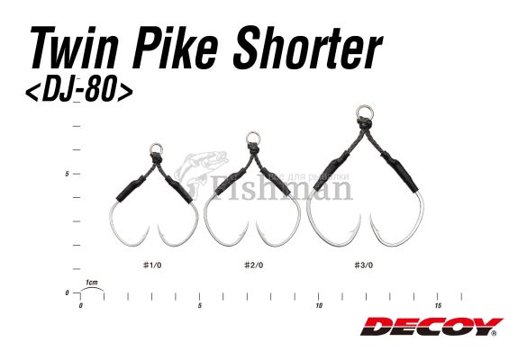 Decoy DJ-80 Twin Pike Shorter, 3, 1/0