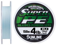 Sunline New Super PE 150 м голубой, 0.104 мм.(#0.4), 1.8 кг.(4 lb)