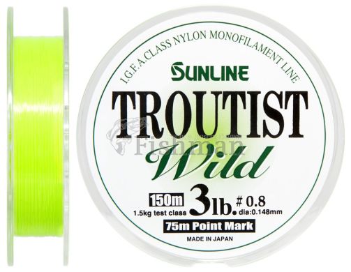 Sunline Troutist Wild 150 м, 0.148 мм.(#0.8), 1.5 кг.