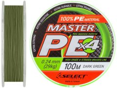 Select Master PE 100 м зелёный, 0,24 мм, 29.0 кг(64 lb)