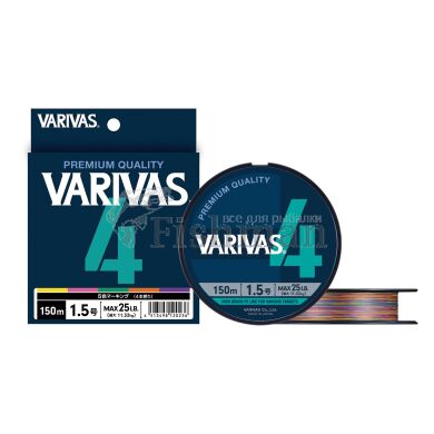 Varivas PE Line X4 Multicolor 200m, 0.128 мм.(#0.6), 4,5 кг.(10 lb)