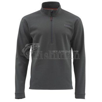 Simms Midweight Core Quarter-Zip Carbon, 3XL