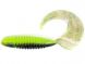 LJ Pro Series Crusher Grub 4.5 in, T53 (Blue Lime Belly)