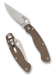 Spyderco Military 2 Micarta Brown