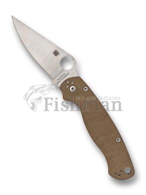 Spyderco Para Military 2 Brown Micarta CPM Cru-Wear