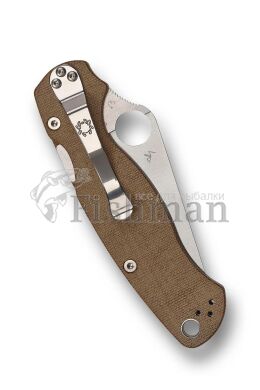 Spyderco Para Military 2 Brown Micarta CPM Cru-Wear