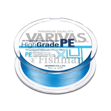 Varivas High Grade PE X4 Water Blue 150m, 0.128 мм.(#0.6), 4,5 кг.(10 lb)