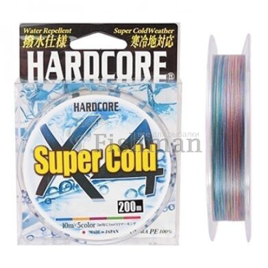 Duel Hardcore Super Cold X4 200m, 0.165 мм.(#1), 8.16 кг(18 lb)
