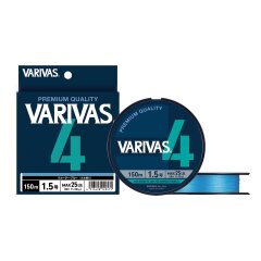 Varivas PE Line X4 Water Blue 200m, 0.128 мм.(#0.6), 4,5 кг.(10 lb)