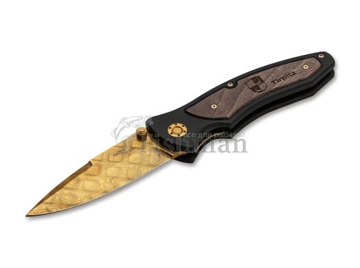 Boker Tirpitz Damascus Gold