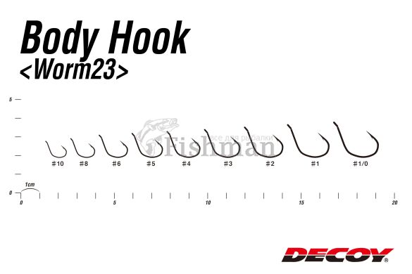 Decoy Worm23 Body Hook, 9, 1