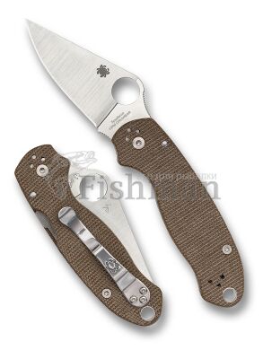 Spyderco Para 3 CPM Cru-Wear Micarta Brown