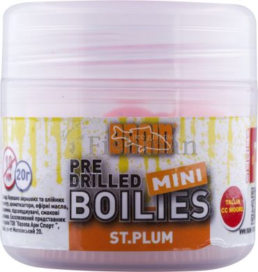 Brain St.Plum pre drilled mini boilies, 10, 20, sinking