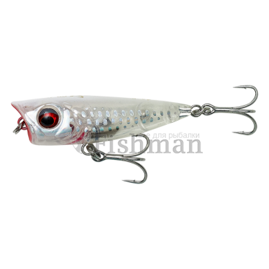 Savage Gear 3D Minnow Popper 43, Crystal White