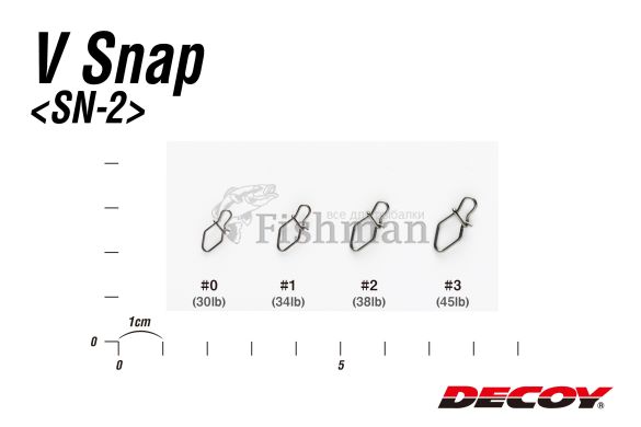 Decoy V Snap, #0, 13, 13,60 кг.(30 lb)