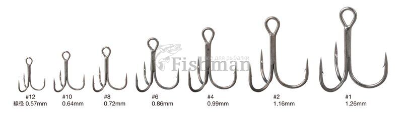 Varivas Zero Friction Triple Hook, 4, 1