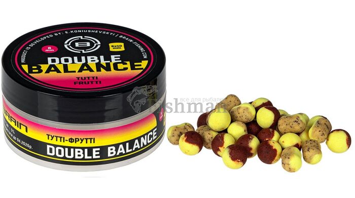 Brain Double Balance Tutti- Frutti (тутті-фрутті), 8+6*10mm, 34, суспендер