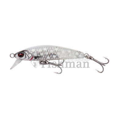 Savage Gear Gravity Minnow 50FS, Crystal White Glow
