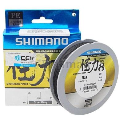Shimano Kairiki 8 ( Steel Gray )150 м, 0,06 мм, 5,22 кг.