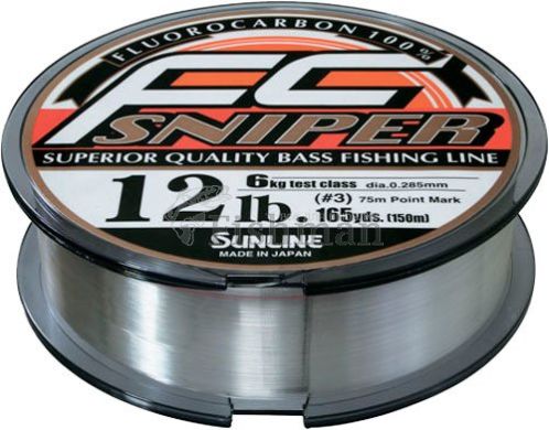 Sunline FC Sniper HG 150 м, 0.128 мм.(#0.6), 0.9 кг(2 lb)