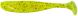 Keitech Easy Shiner 4", PAL#01 chartreuse red flake