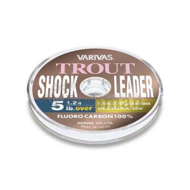 Varivas Trout Shock Leader Fluoro 30m, 0.117 мм.(#0.5), 0.9 кг(2 lb)