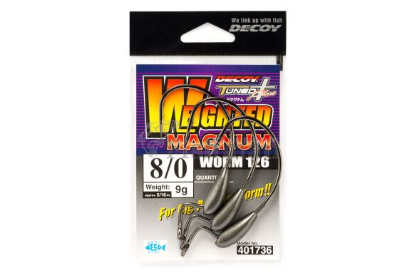 Decoy Worm126 Weighted Magnum, 3, 6/0