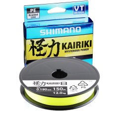 Shimano Kairiki 8 PE (Yellow) 150 м, 0.130 мм, 8.16 кг(18 lb)