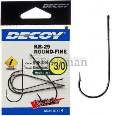 Decoy KR-29 Worm Round Fine, 5, 1/0