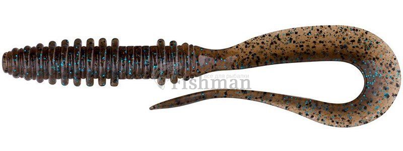 Keitech Mad Wag Slim 4.5", 207 green pumpkin pp. flake