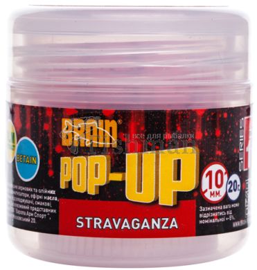 Brain Pop-Up F1 Stravaganza (полуниця з ікрою), 10 мм., 20, плаваючий
