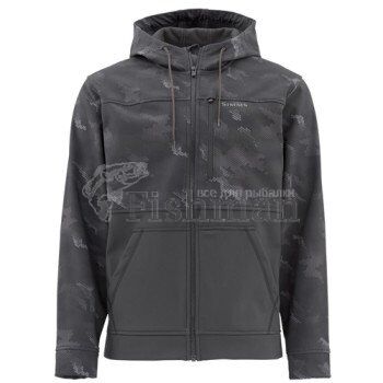 Simms Rogue Hoody Hex CamoCarbon, S