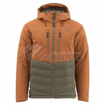 Simms West Fork Jacket Saddle Brown, M