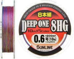 Sunline Deep One 8HG 200 м, 0.128 мм.(#0.6), 4,1 кг.