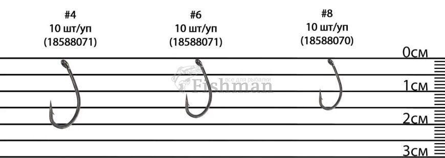 Brain Sting Curve Shank, 10, 4